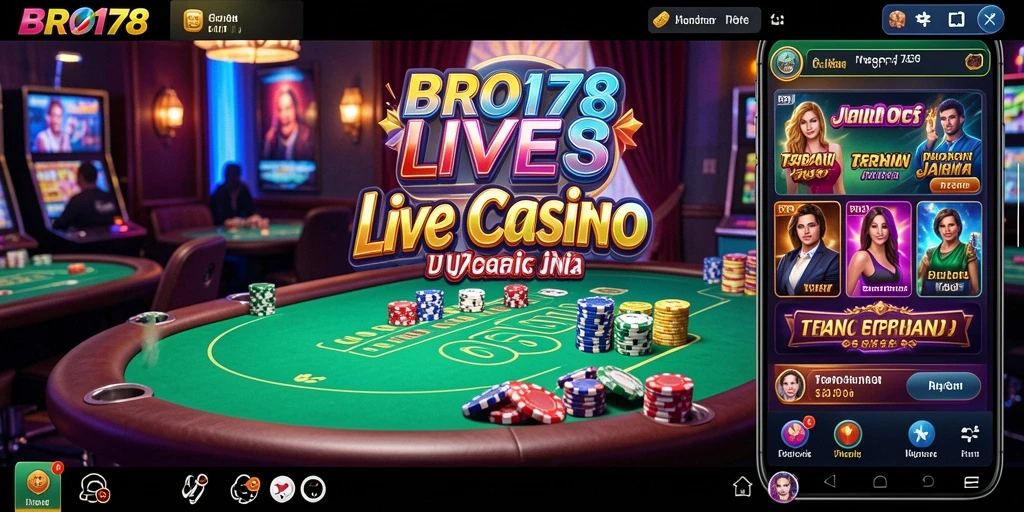 Gameplay nyata yang mendebarkan di BRO178 dengan dealer profesional.