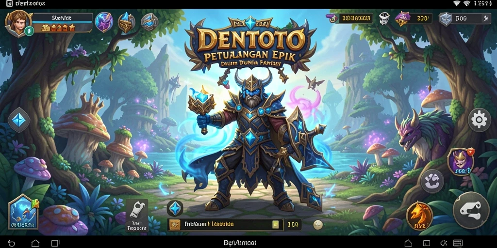 Tampilan gameplay DENTOTO yang menampilkan pertarungan mendebarkan.