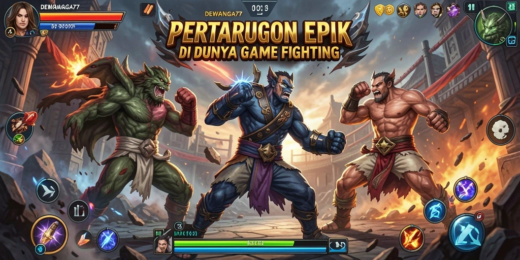 Tampilan gameplay DEWANAGA77 yang dinamis dan mendebarkan.