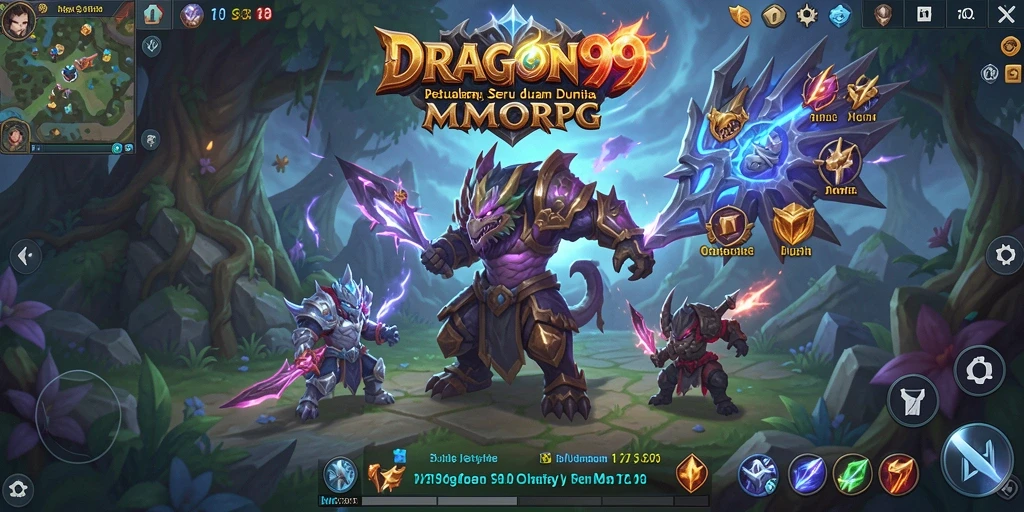 Tampilan gameplay seru di dunia fantasi <strong>DRAGON99</strong> yang kaya.