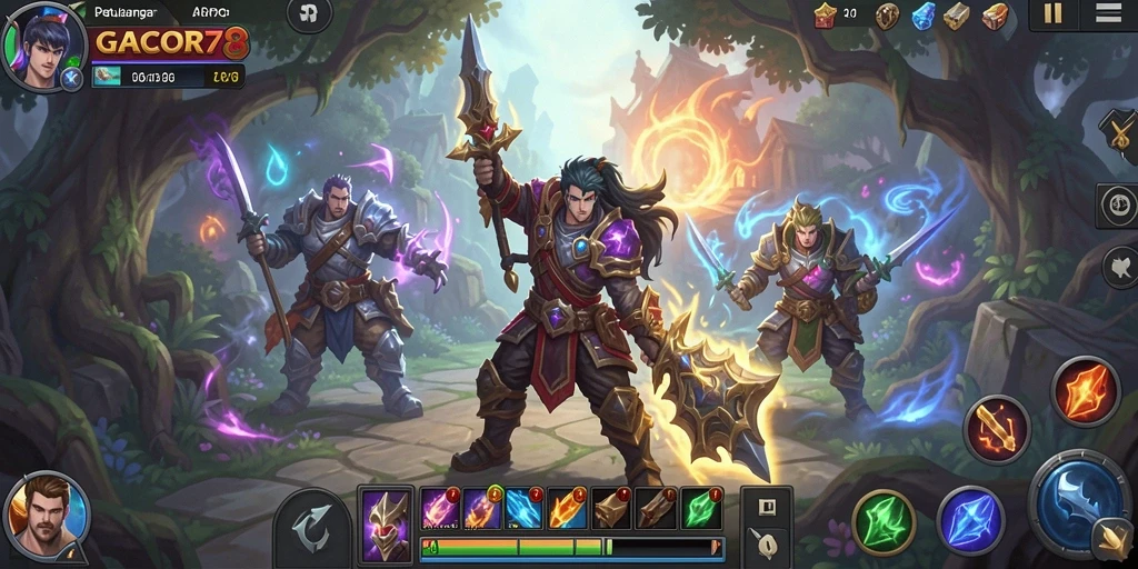 Tampilan gameplay seru dari GACOR78 dalam petualangan ARPG.