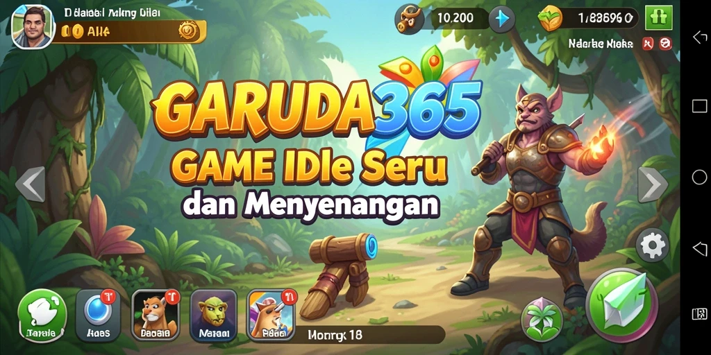 Tampilan gameplay menarik dari GARUDA365 dengan grafik hidup.