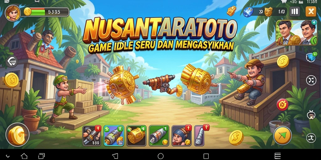 Tampilan gameplay NUSANTARATOTO yang penuh warna dan interaktif.