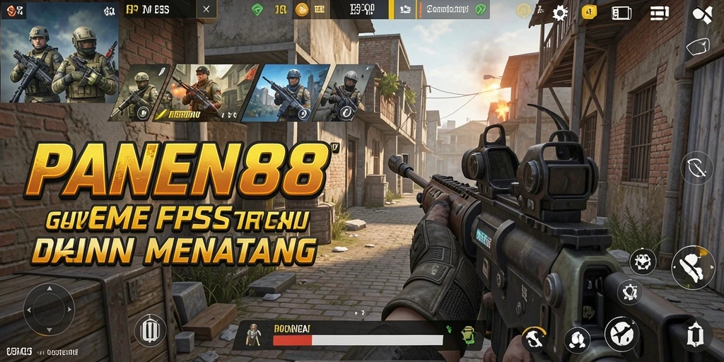 Tampilan permainan PANEN88 yang menampilkan aksi mendebarkan dalam FPS.