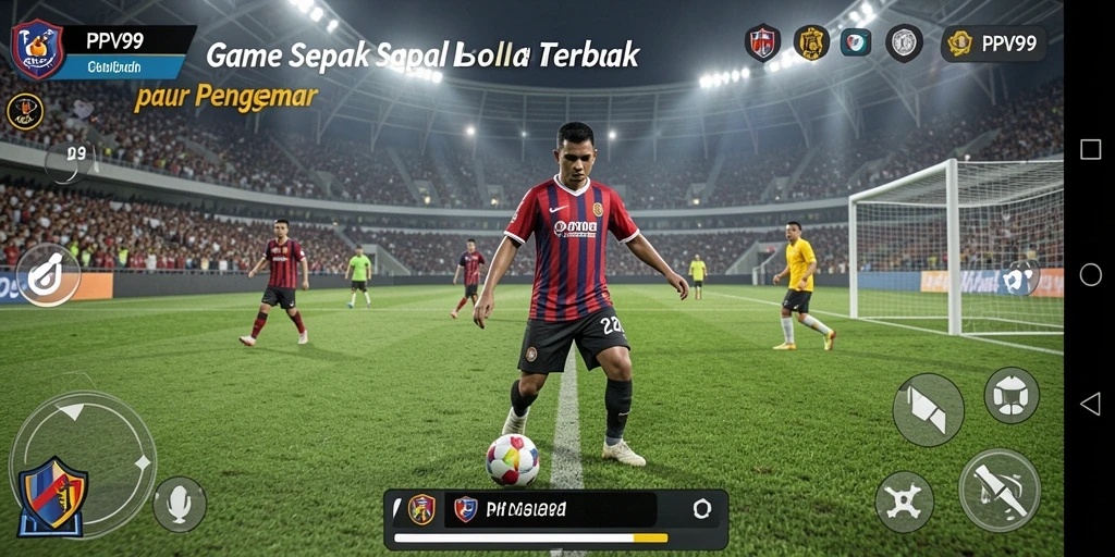 Tampilan utama PPV99 yang menampilkan aksinya di lapangan sepak bola.