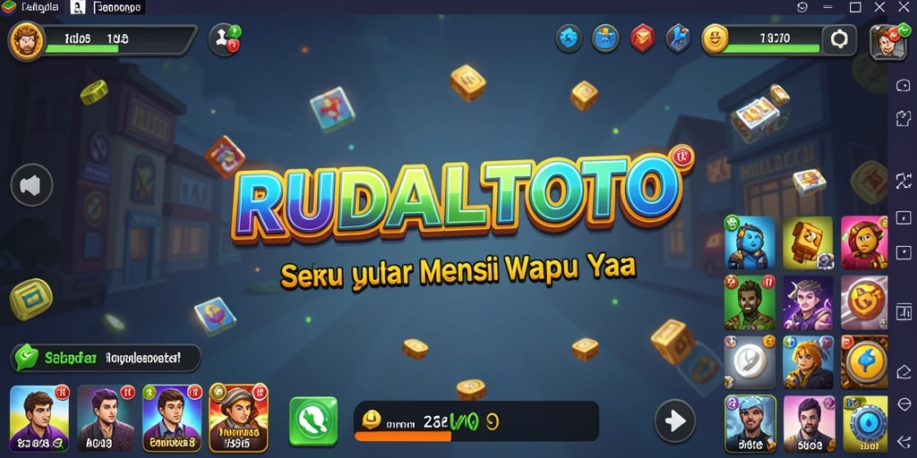 Tampilan gameplay RUDALTOTO yang menarik dan seru.