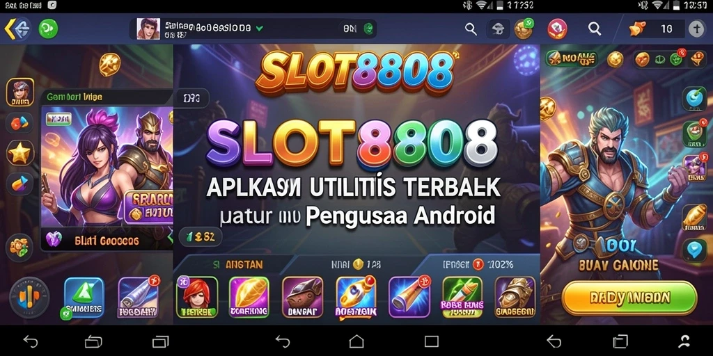Tampilan utama SLOT8808 menampilkan interface aplikasi yang ramah pengguna.