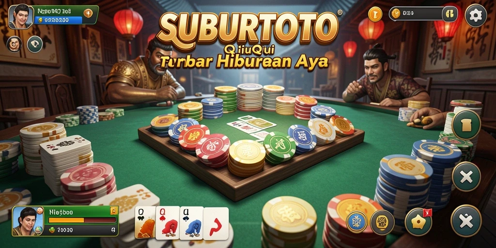 Tampilan gameplay seru SUBURTOTO saat bermain QiuQiu.