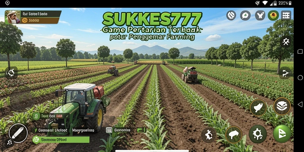 Tampilan seru gameplay berkebun di SUKSES777.