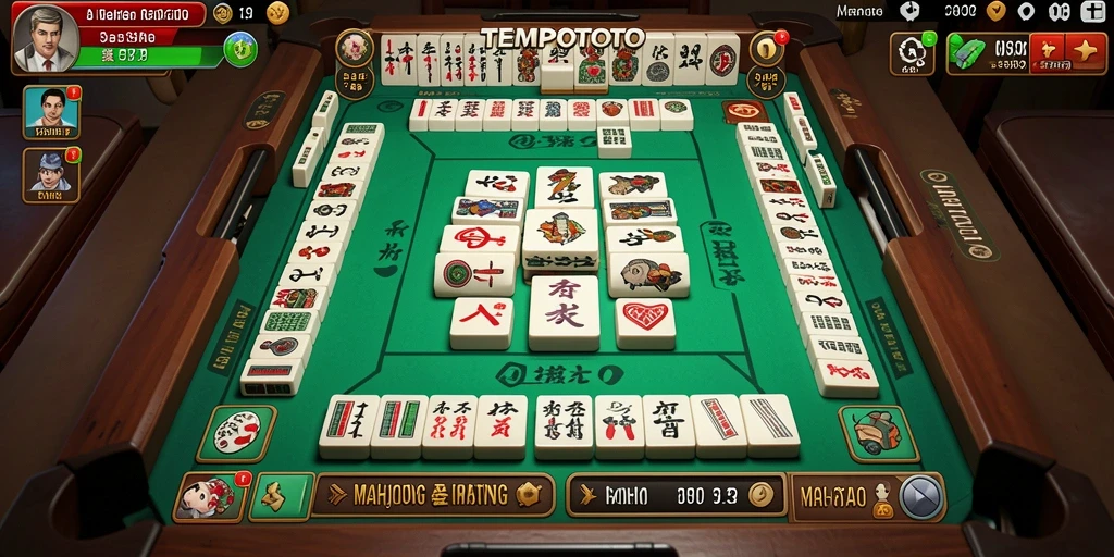 Tampilan gameplay TEMPOTOTO yang mendebarkan dan penuh strategi.