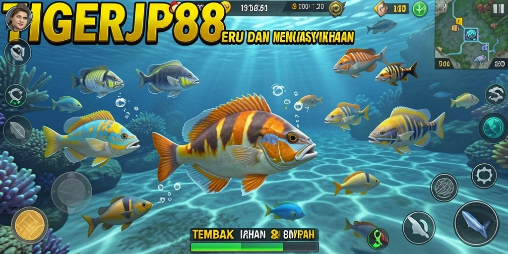 Tangkapan layar menunjukkan gameplay seru di TIGERJP88.