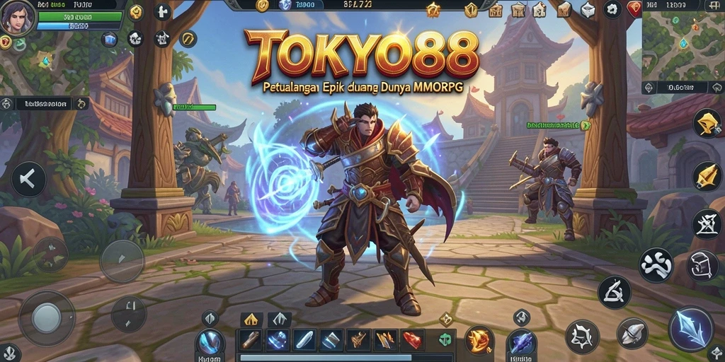 Screenshot game TOKYO88 menunjukkan aksi seru dalam dunia MMORPG.