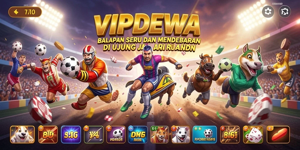 Gameplay balap seru dan menegangkan di VIPDEWA.