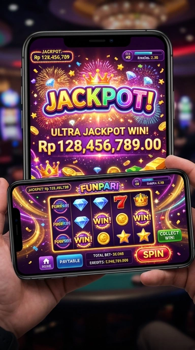 Proses pengunduhan aplikasi di funpari yang cepat dan mudah.
